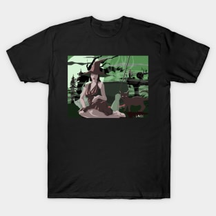 Elf witch and cat T-Shirt